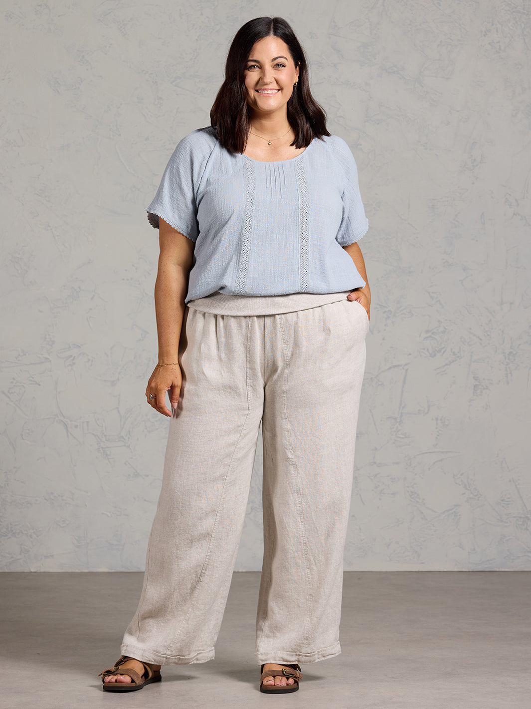 Goa French Linen Trousers Ash