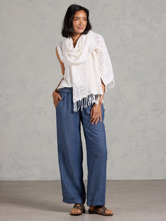 Lakshmi Cotton Scarf Coconut