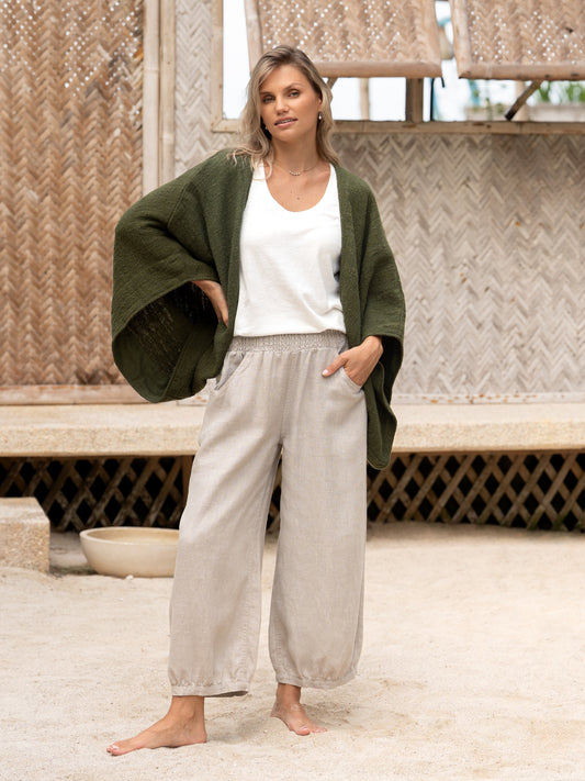 Sadhu French Linen Trousers Flax