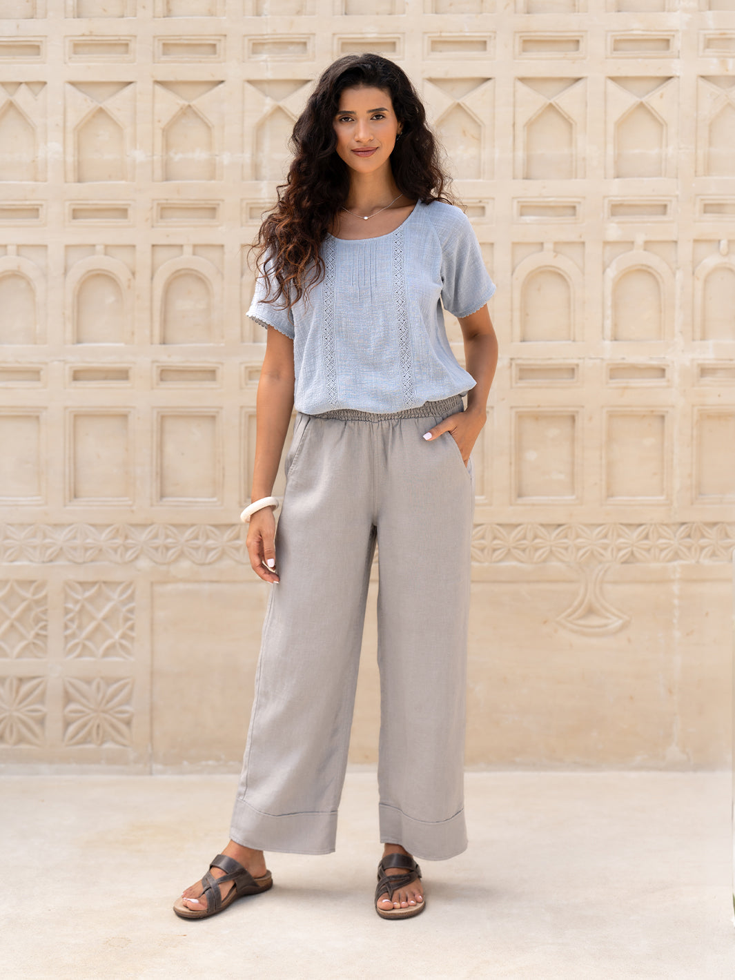 Yamba French Linen Trousers Fog